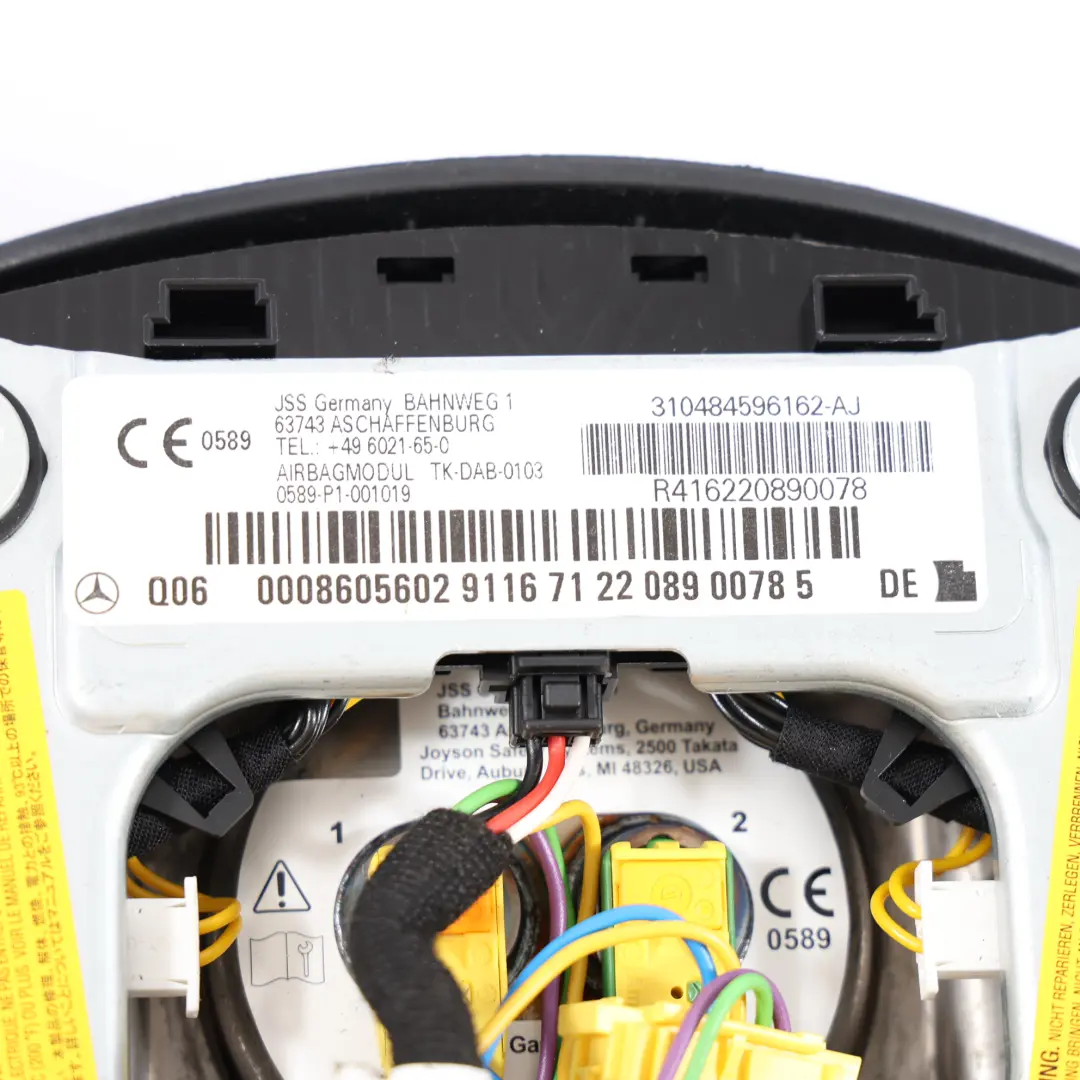 Mercedes W204 Steering Wheel Airbag Driver's Side Module Air Bag - SKU A0008605602-1 - Part number A0008605602