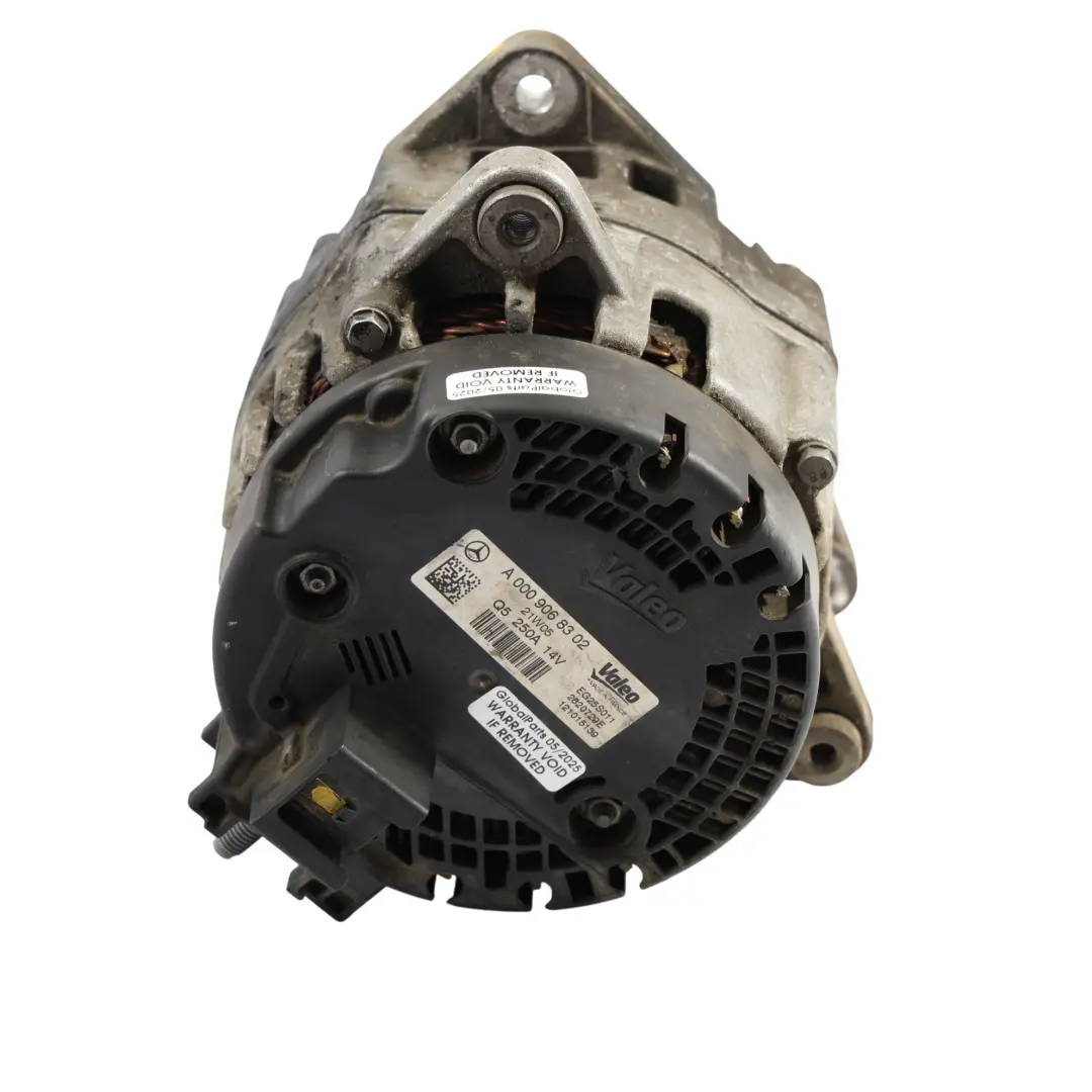 Mercedes Sprinter W907 Alternador Generador Motor Diesel 250A 14V - SKU A0009068302 - Número de pieza A0009068302