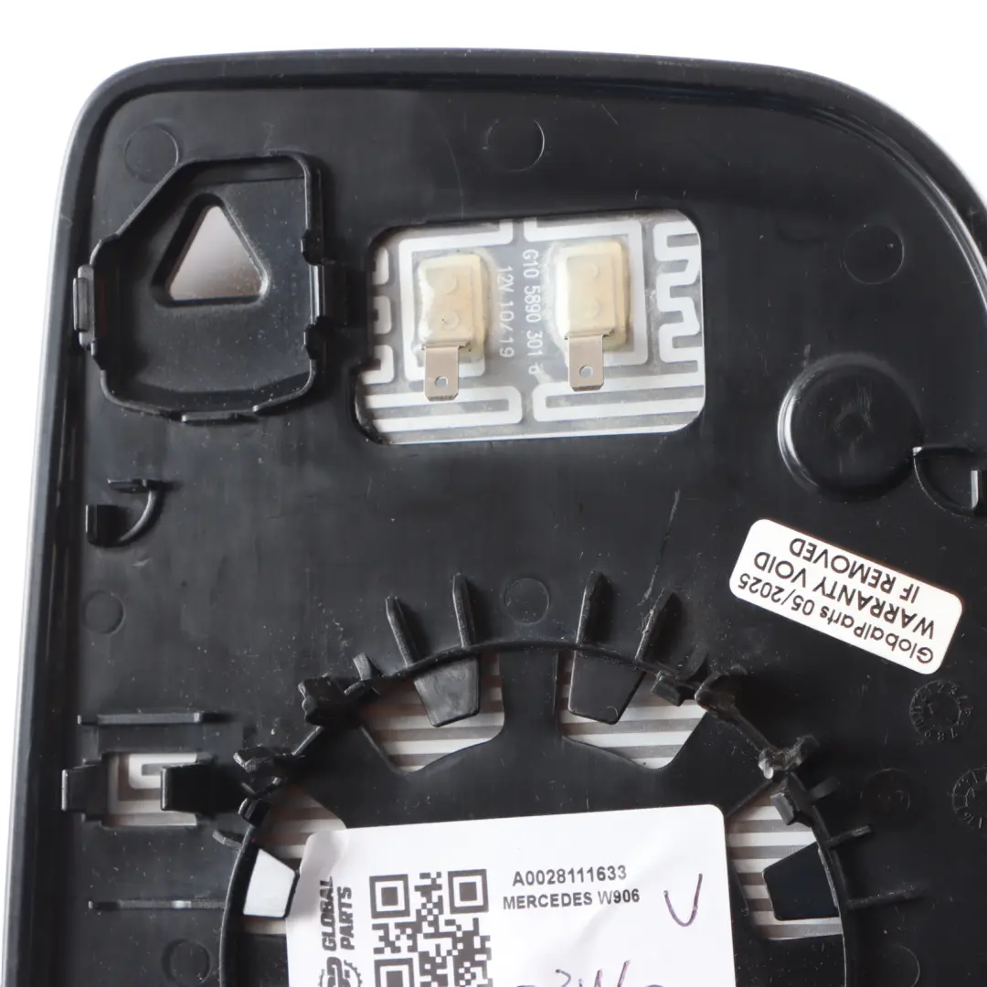 Upper Wing Mirror Glass Door Right O/S to Mercedes Sprinter W906 with Part number A0028111633 Mercedes Sprinter W906 Upper Wing Mirror Glass Door Right O/S - SKU A0028111633 - Part number A0028111633