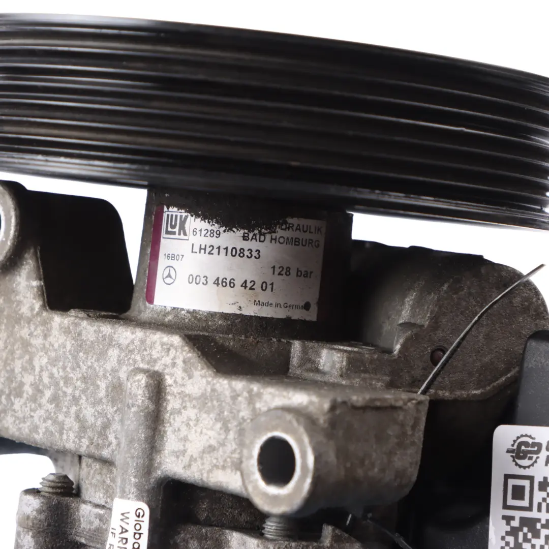 Steering Pump Mercedes W204 W211 Hydraulic Unit to Power with Part number A0034664201 Power Steering Pump Mercedes W204 W211 Hydraulic Unit - SKU A0034664201 - Part number A0034664201