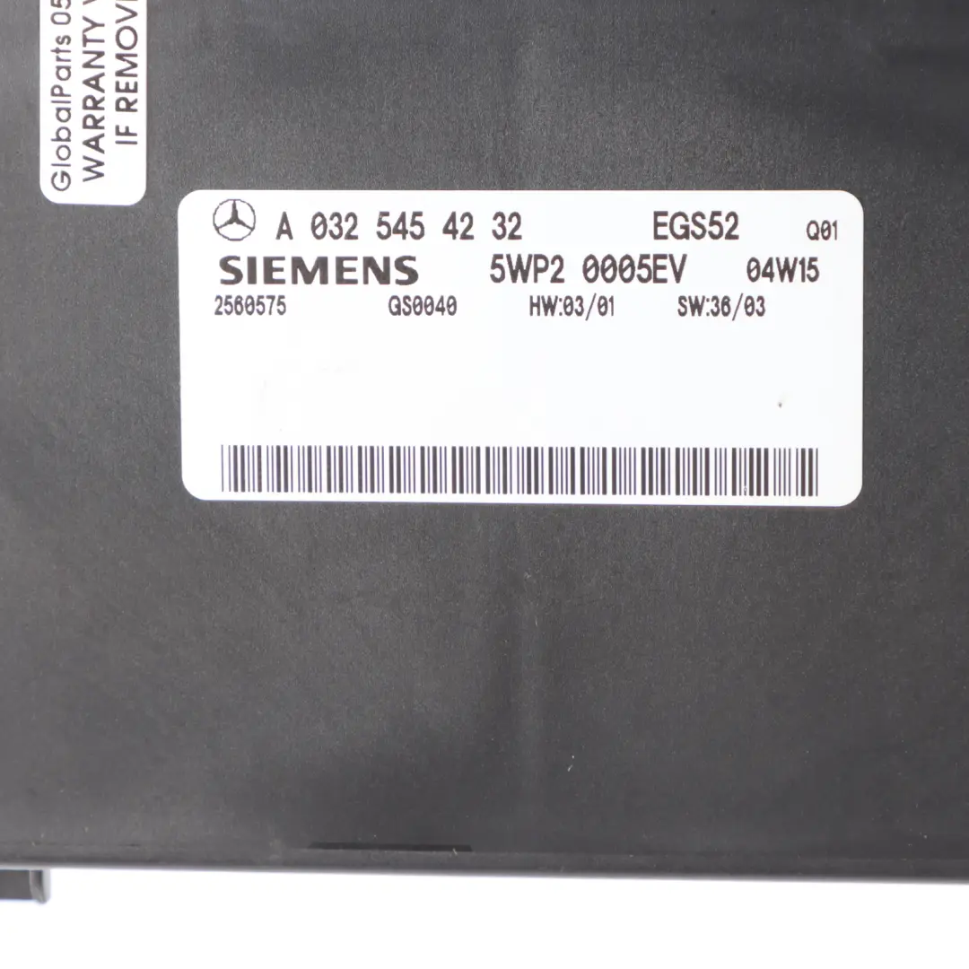 Computer Gearbox Transmission Control Unit ECU to Mercedes W203 with Part number A0325454232 Mercedes W203 Computer Gearbox Transmission Control Unit ECU - SKU A0325454232 - Part number A0325454232