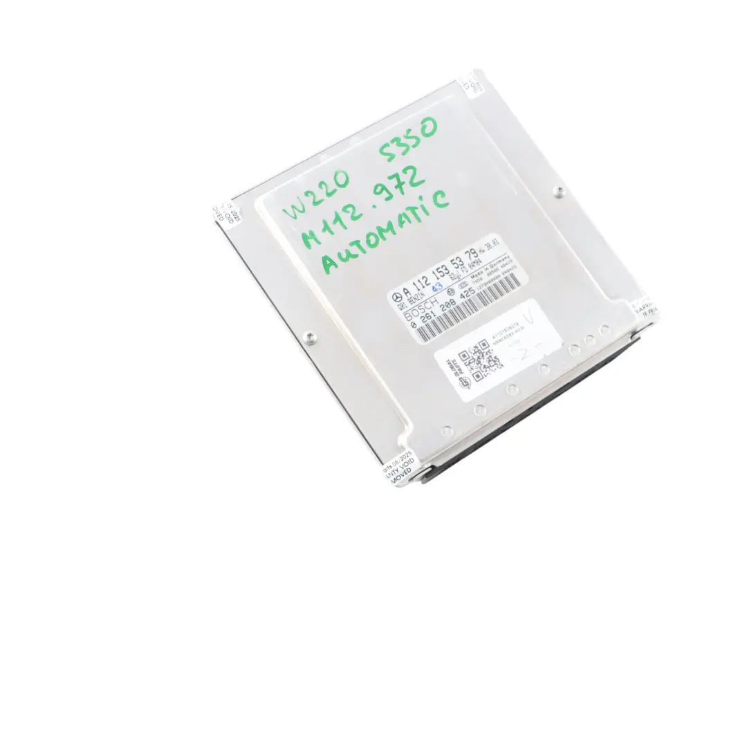 S350 M112.972 245HP Engine Module ECU Automatic to Mercedes W220 with Part number A1121535379 Mercedes W220 S350 M112.972 245HP Engine Module ECU Automatic - SKU A1121535379 - Part number A1121535379