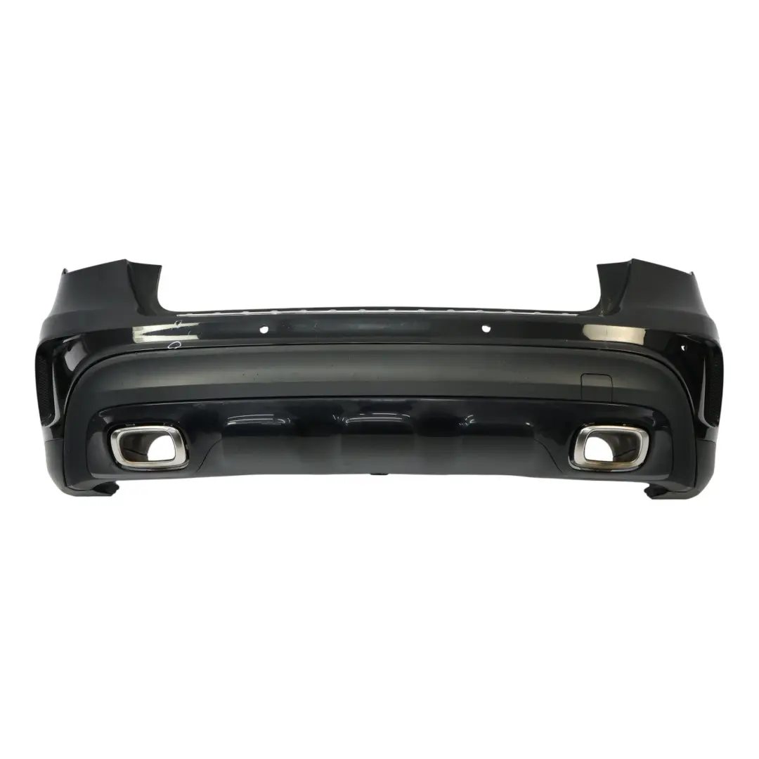 Bumper AMG Trim Panel Kosmos Cosmic Black Metallic - 191 to Mercedes X156 Rear with Part number A1568804340 Mercedes X156 Rear Bumper AMG Trim Panel Kosmos Cosmic Black Metallic - 191 - SKU A1568804340-KB - Part number A1568804340