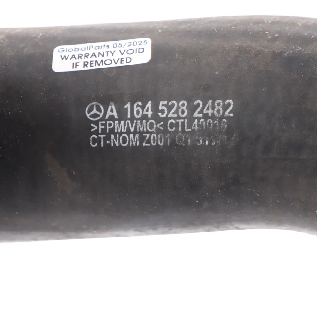 Pipe Mercedes GL X164 ML W164 Diesel Turbo Hose to Intercooler with Part number A1645282482 Intercooler Pipe Mercedes GL X164 ML W164 Diesel Turbo Hose - SKU A1645282482 - Part number A1645282482