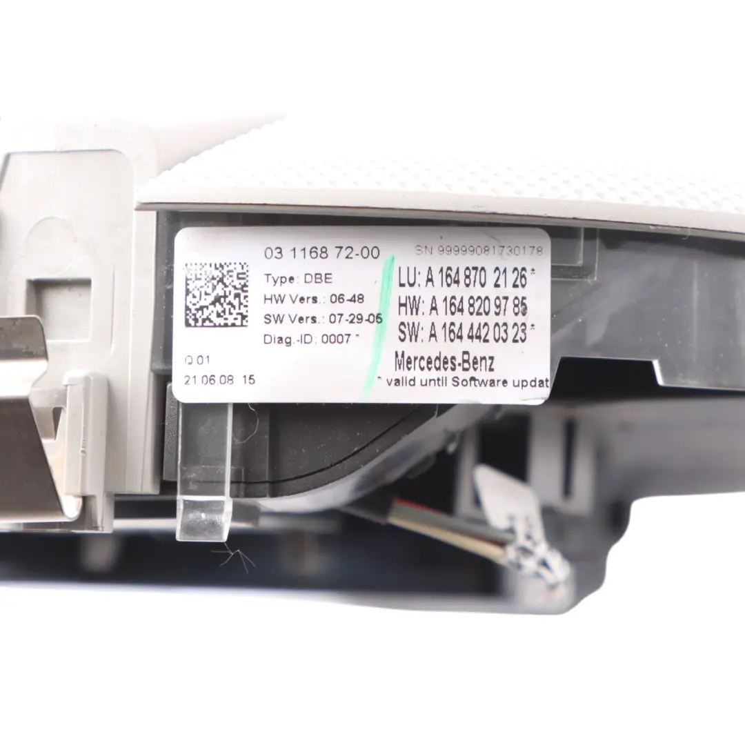 Mercedes ML W164 Front Interior Roof Light Reading Lamp Grey - SKU A1648702126 - Part number A1648702126