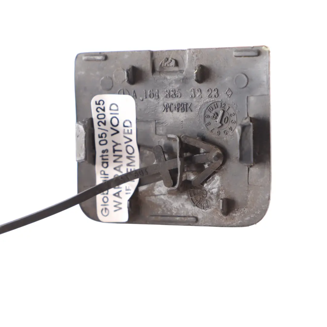 Mercedes W164 Rear Bumper Towing Eye Hook Cover Obsidian Black Metallic - 197 - SKU A1648853223-OB - Part number A1648853223