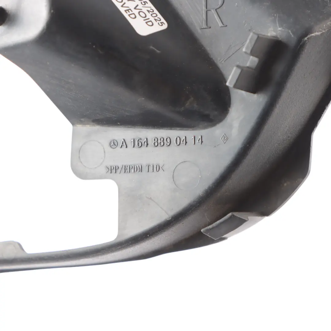 Front Right O/S Fog Light Bracket Support to Mercedes W164 with Part number A1648890414 Mercedes W164 Front Right O/S Fog Light Bracket Support - SKU A1648890414 - Part number A1648890414