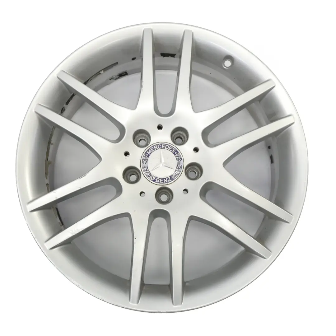 Felga Aluminiowa Srebrna Przód 18" 7,5J ET:36 do Mercedes SLK R171 o numerze A1714012802 Mercedes SLK R171 Felga Aluminiowa Srebrna Przód 18" 7,5J ET:36 - SKU A1714012802-1 - Numer Części A1714012802
