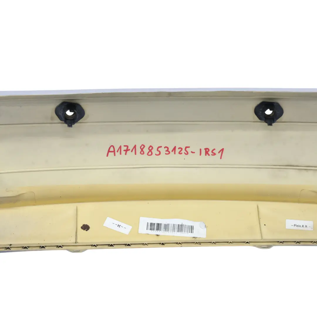Bumper Trim Panel Covering Iridium Silver Metallic - 775 to Mercedes SLK R171 Rear with Part number A1718853125 Mercedes SLK R171 Rear Bumper Trim Panel Covering Iridium Silver Metallic - 775 - SKU A1718853125-IRS1 - Part number A1718853125