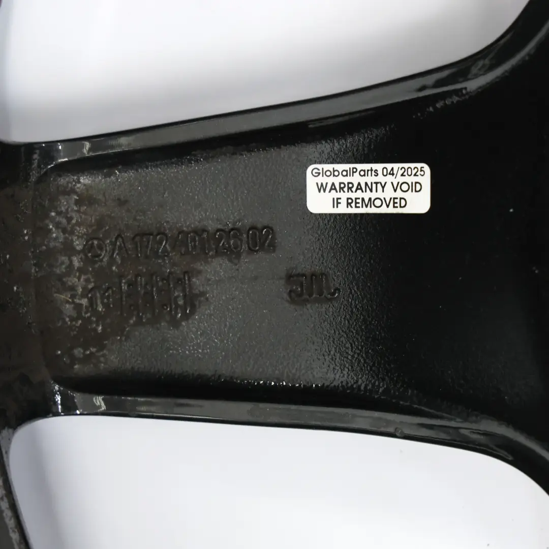 Llanta Aleación Delantera Gris 18" 7,5J ET:42 para Mercedes SLK R172 AMG con número de pieza A1724012602 Mercedes SLK R172 AMG Llanta Aleación Delantera Gris 18" 7,5J ET:42 - SKU A1724012602-4 - Número de pieza A1724012602