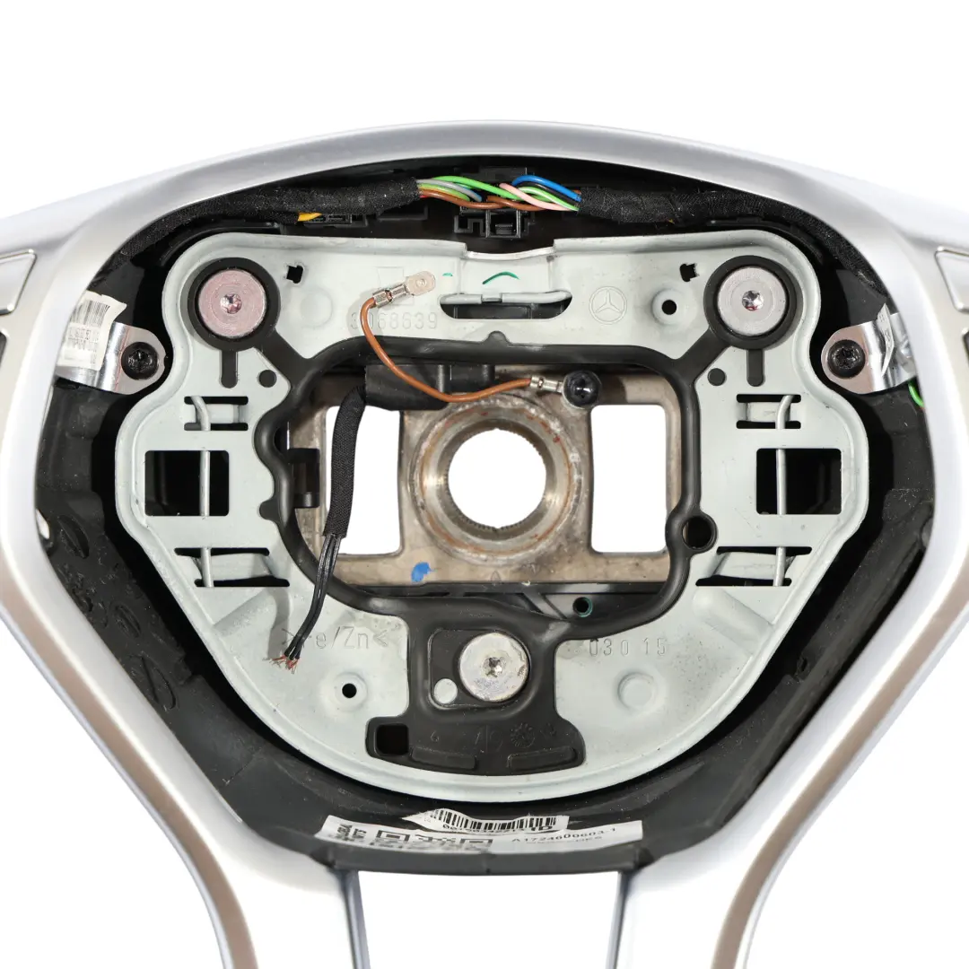 Steering Wheel NEW Black Leather Paddle Shift Red Threads to Mercedes SLK R172 with Part number A1724600603 Mercedes SLK R172 Steering Wheel NEW Black Leather Paddle Shift Red Threads - SKU A1724600603-1 - Part number A1724600603