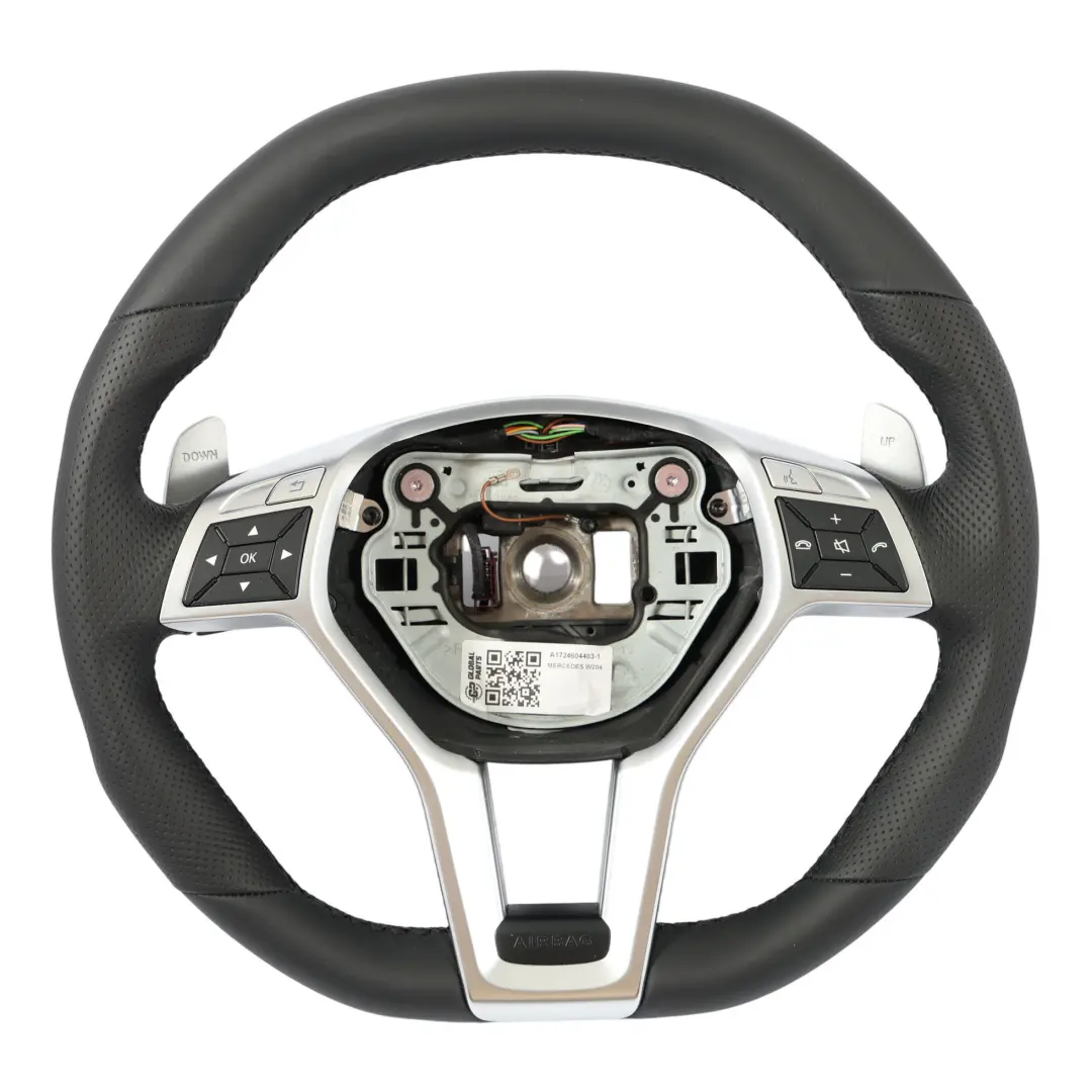 Volant Mercedes W204 C63 AMG W212 Neuf Cuir Noir Sport Volant Palettes pour à propos du numéro de pièce A1724604403 Volant Mercedes W204 C63 AMG W212 Neuf Cuir Noir Sport Volant Palettes - SKU A1724604403-1 - Numéro de pièce A1724604403