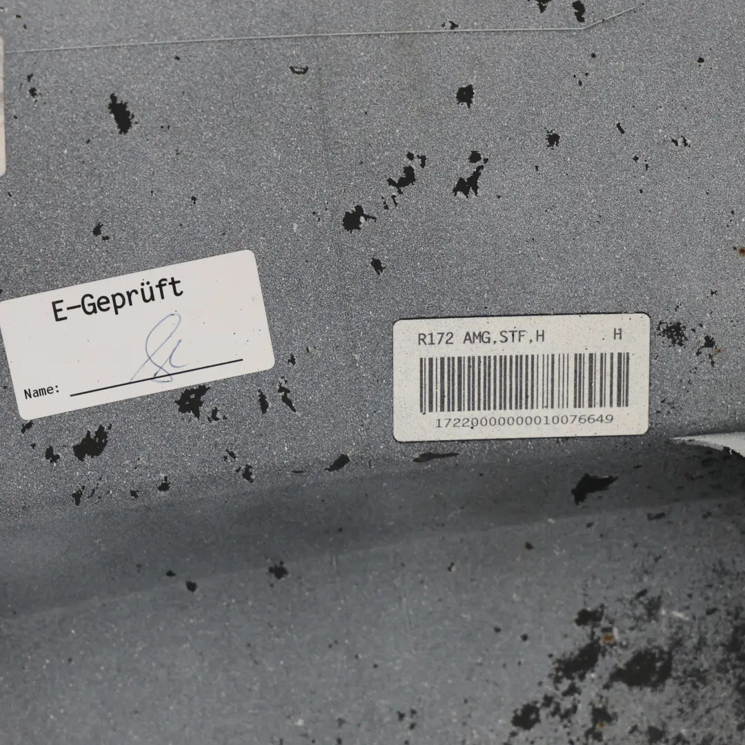 Bumper AMG Trim Panel Cover Calcite White - 650 to Mercedes SLK R172 Rear with Part number A1728851425 Mercedes SLK R172 Rear Bumper AMG Trim Panel Cover Calcite White - 650 - SKU A1728851425-CW - Part number A1728851425