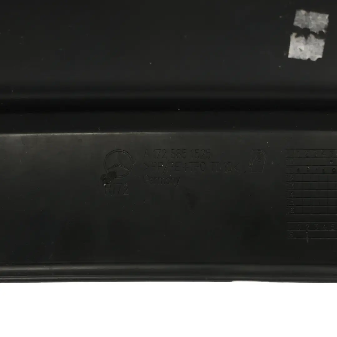 Bumper AMG Trim Panel Cover Calcite White - 650 to Mercedes SLK R172 Rear with Part number A1728851425 Mercedes SLK R172 Rear Bumper AMG Trim Panel Cover Calcite White - 650 - SKU A1728851425-CW - Part number A1728851425