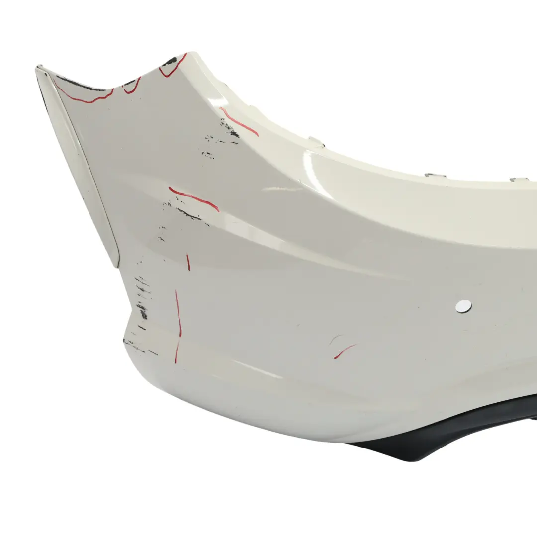 Bumper AMG Trim Panel Cover Calcite White - 650 to Mercedes SLK R172 Rear with Part number A1728851425 Mercedes SLK R172 Rear Bumper AMG Trim Panel Cover Calcite White - 650 - SKU A1728851425-CW - Part number A1728851425