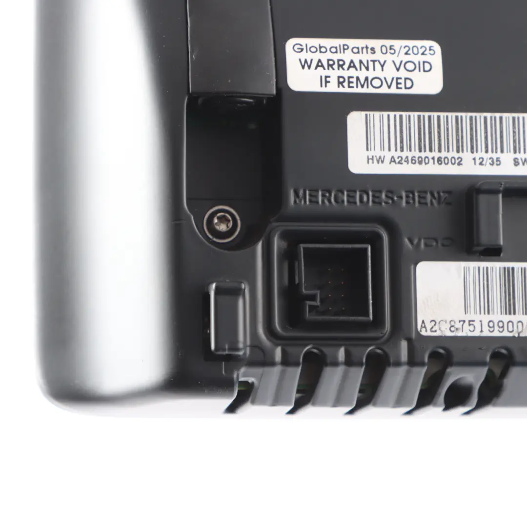  Schermo del display Mercedes W176 W246 centrali cruscotto - SKU A2469016002-1 - Numero di parte A2469016002