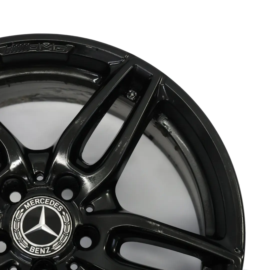 Mercedes W176 AMG Schwarz Alufelge 18" ET:52 7,5J Doppelspeiche - SKU A1764010700-5 - Teilenummer A1764010700