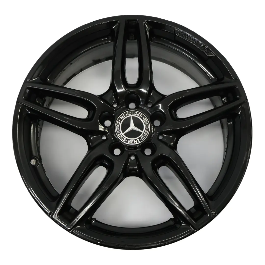 Alloy Wheel Rim 18" ET:52 7,5J Double Spoke Mercedes W176 AMG Black - SKU A1764010700-6 - Part number A1764010700