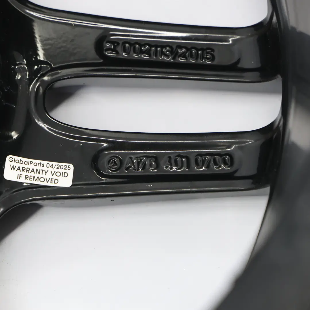 Jante Alliage Noire 18" ET:52 7,5J Doubles Rayons Mercedes W176 AMG - SKU A1764010700-6 - Numéro de pièce A1764010700