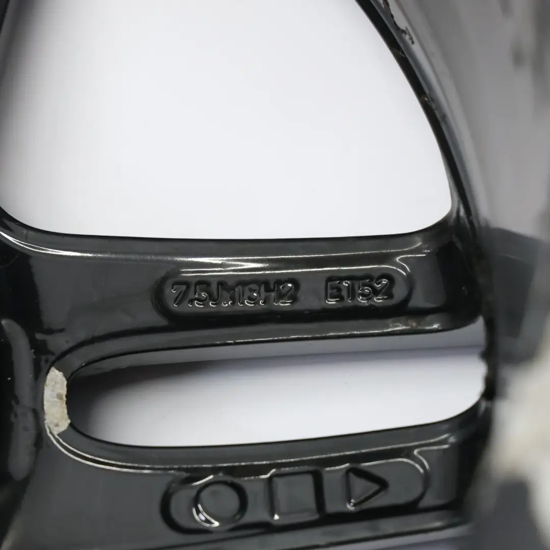 Jante Alliage Noire 18" ET:52 7,5J Doubles Rayons Mercedes W176 AMG - SKU A1764010700-6 - Numéro de pièce A1764010700
