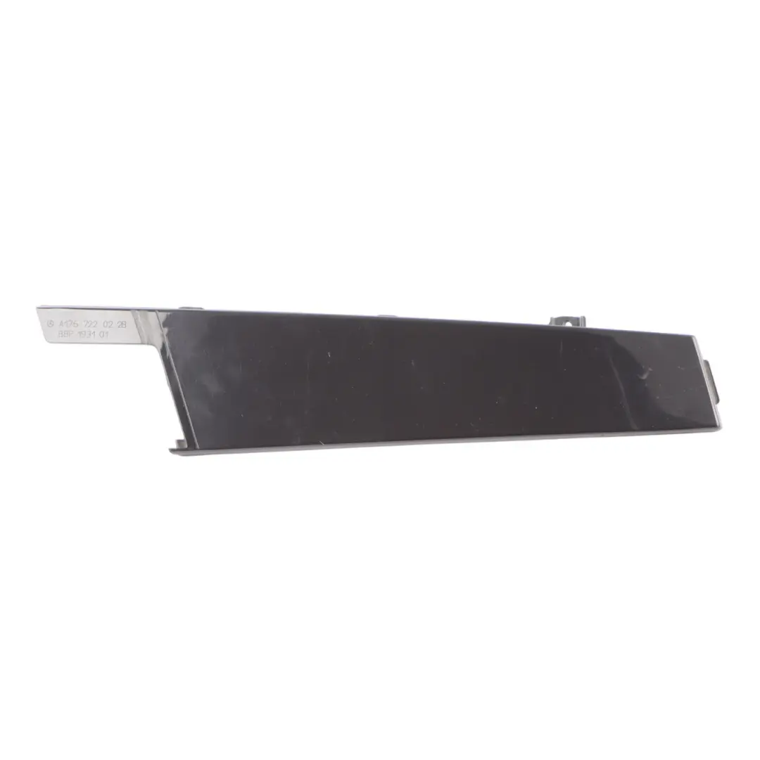 Door Trim Cover B Pillar Strip Front Left N/S Black to Mercedes W176 with Part number A1767220228 Mercedes W176 Door Trim Cover B Pillar Strip Front Left N/S Black - SKU A1767220228 - Part number A1767220228