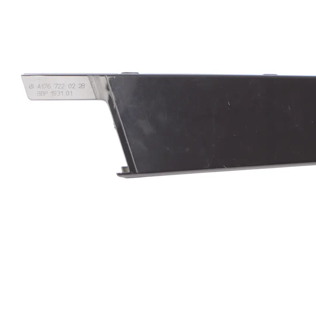 Mercedes W176 Door Trim Cover B Pillar Strip Front Right O/S Black - SKU A1767220228 - Part number A1767220228