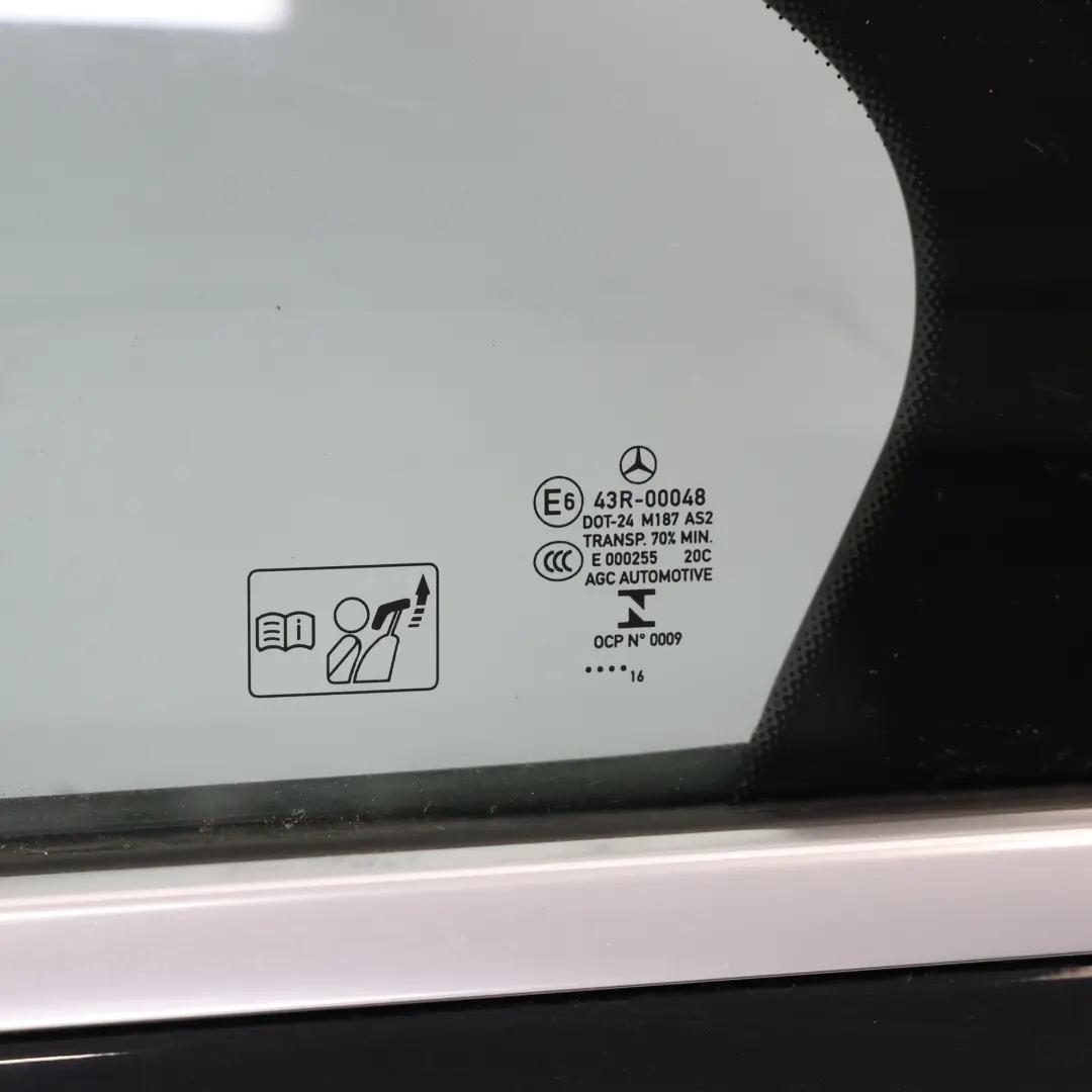 Mercedes W176 Door Rear Left N/S A-Class Kosmos Cosmic Black Metallic - 191 - SKU A1767300105-KB - Part number A1767300105