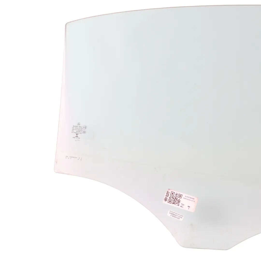 Door Side Window Glass Glazing Left N/S AS2 to Mercedes W176 Rear with Part number A1767350300 Mercedes W176 Rear Door Side Window Glass Glazing Left N/S AS2 - SKU A1767350300 - Part number A1767350300