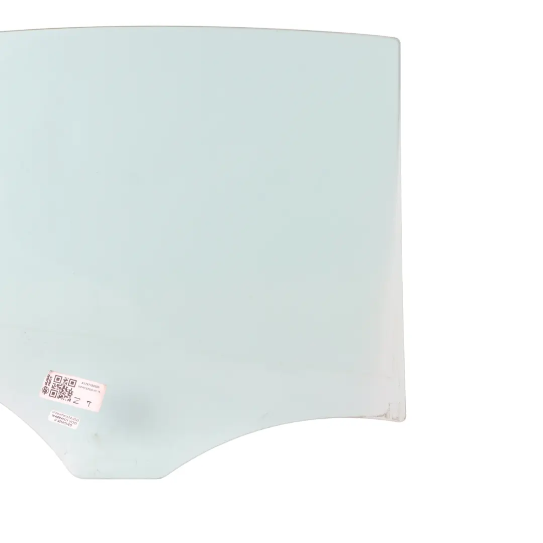 Puerta Trasera Ventana Lateral Cristal Izquierdo AS2 para Mercedes W176 con número de pieza A1767350300 Mercedes W176 Puerta Trasera Ventana Lateral Cristal Izquierdo AS2 - SKU A1767350300 - Número de pieza A1767350300