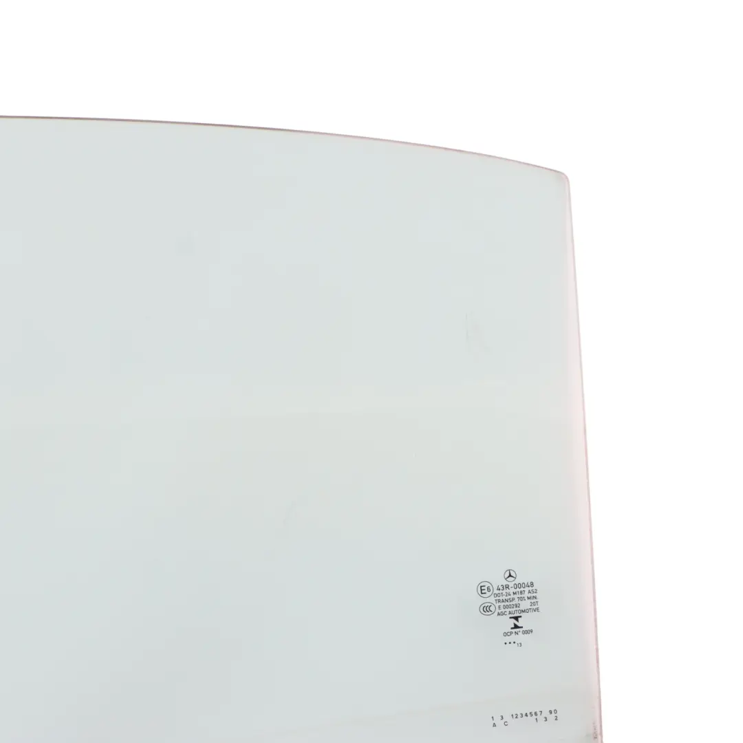 Door Side Window Glass Glazing Left N/S AS2 to Mercedes W176 Rear with Part number A1767350300 Mercedes W176 Rear Door Side Window Glass Glazing Left N/S AS2 - SKU A1767350300 - Part number A1767350300