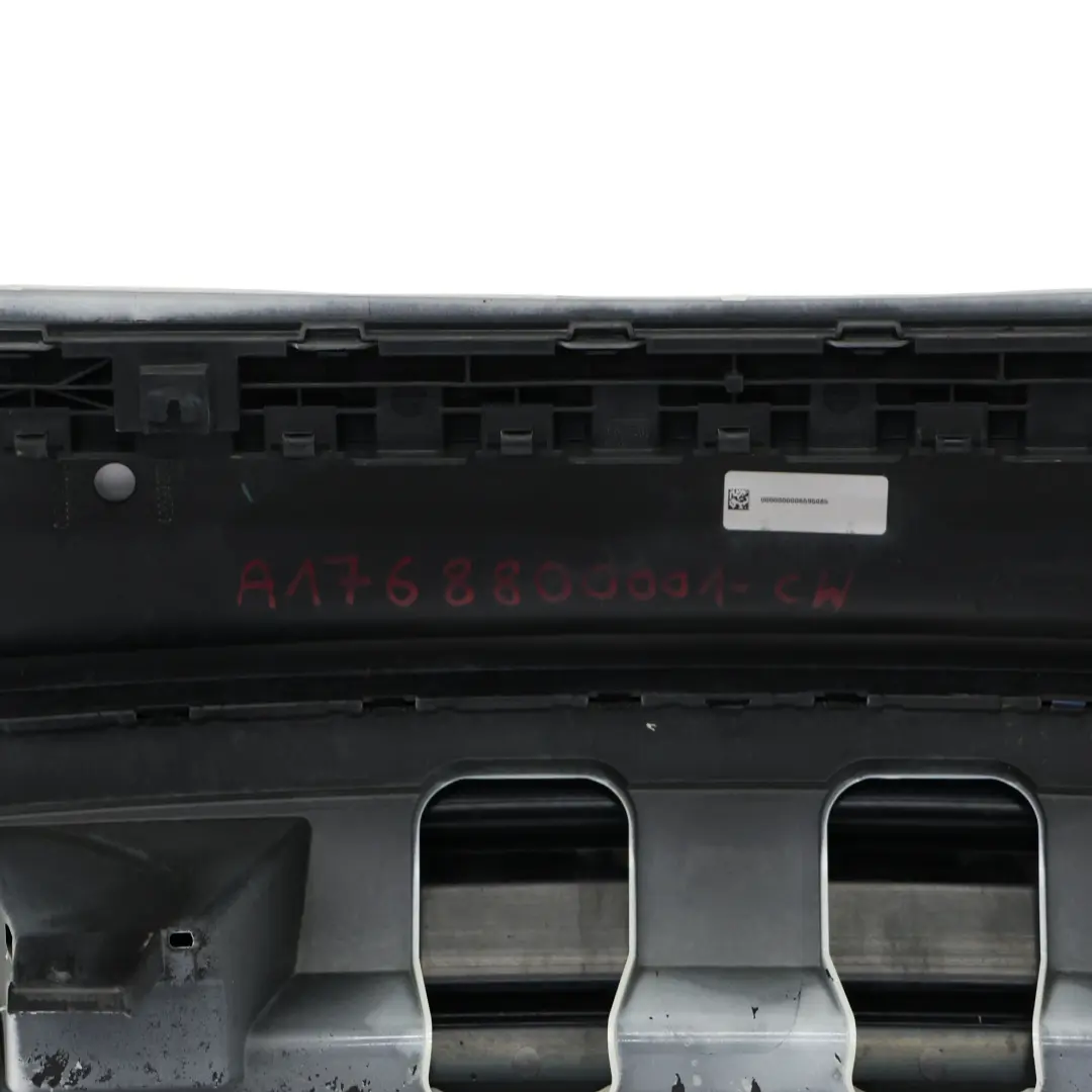 Bumper Rear Trim Panel Cover AMG Calcite White - 650 to Mercedes W176 with Part number A1768800001 Mercedes W176 Bumper Rear Trim Panel Cover AMG Calcite White - 650 - SKU A1768800001-CW - Part number A1768800001