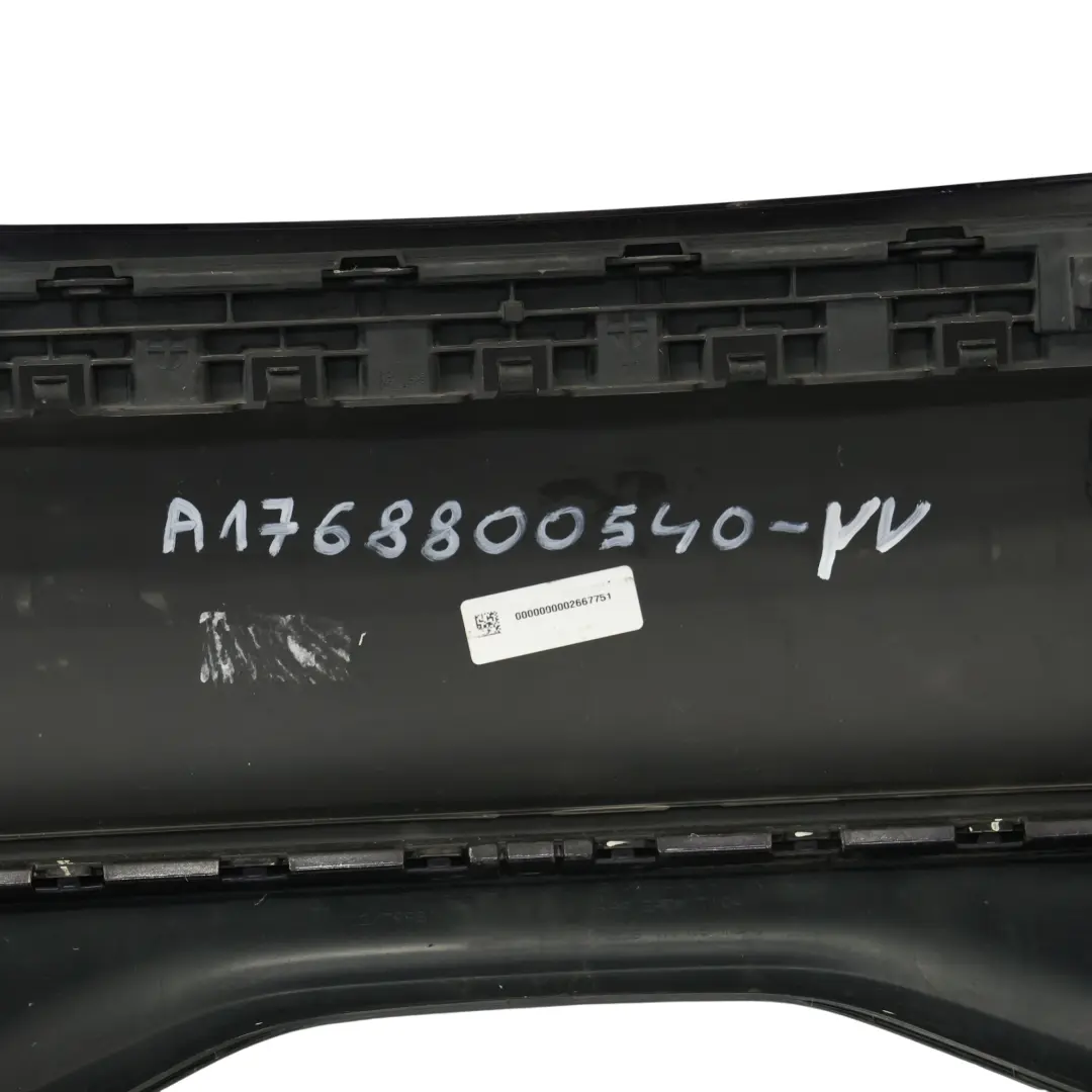 Bumper Rear Trim Cover Northern Lights Violet Metallic - 592 to Mercedes W176 with Part number A1768800540 Mercedes W176 Bumper Rear Trim Cover Northern Lights Violet Metallic - 592 - SKU A1768800540-NV - Part number A1768800540