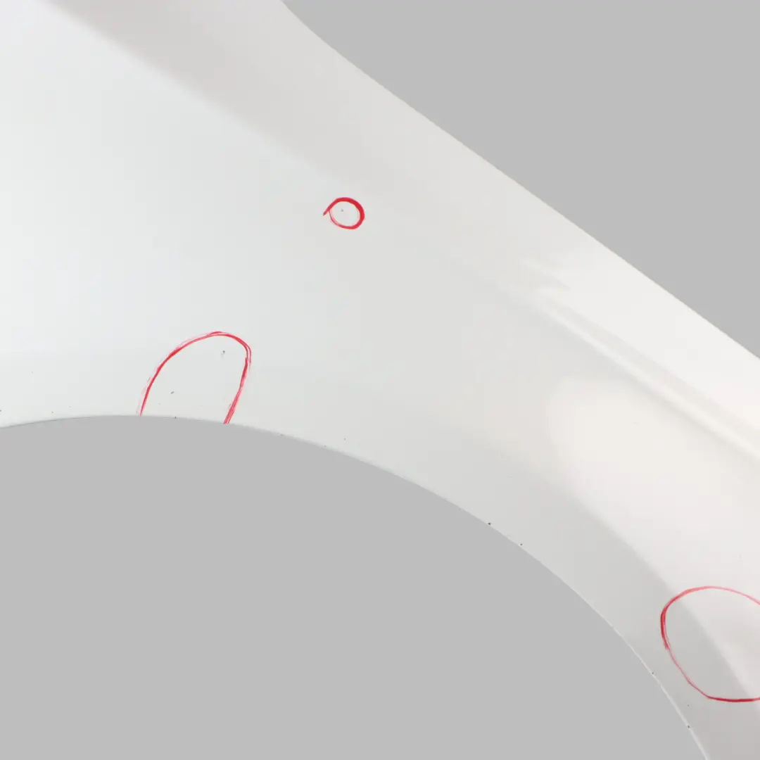 Mercedes W176 Wing Fender Panel Front Right O/S Trim Cover Calcite White - 650 - SKU A1768810201-CW - Part number A1768810201