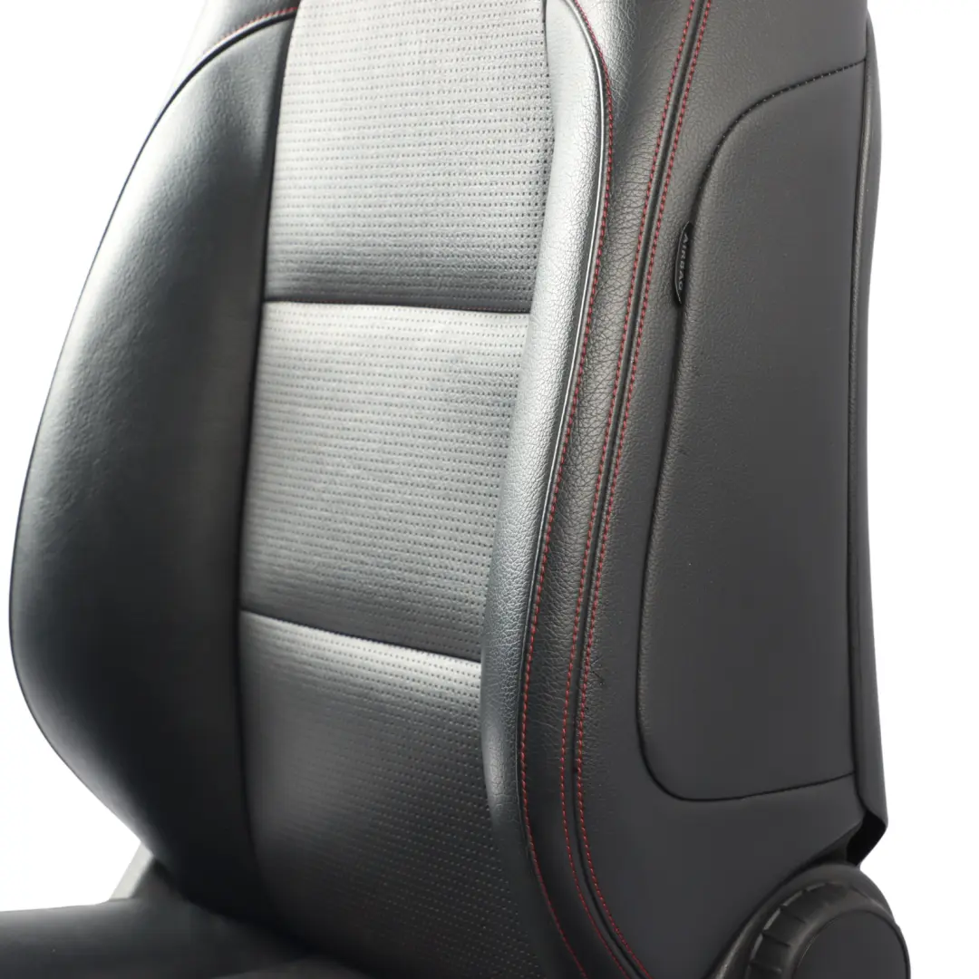 Front Left N/S Sport Seat Black Leather Red Thread Interior to Mercedes X156 with Part number A1769107207 Mercedes X156 Front Left N/S Sport Seat Black Leather Red Thread Interior - SKU A1769107107 - Part number A1769107207