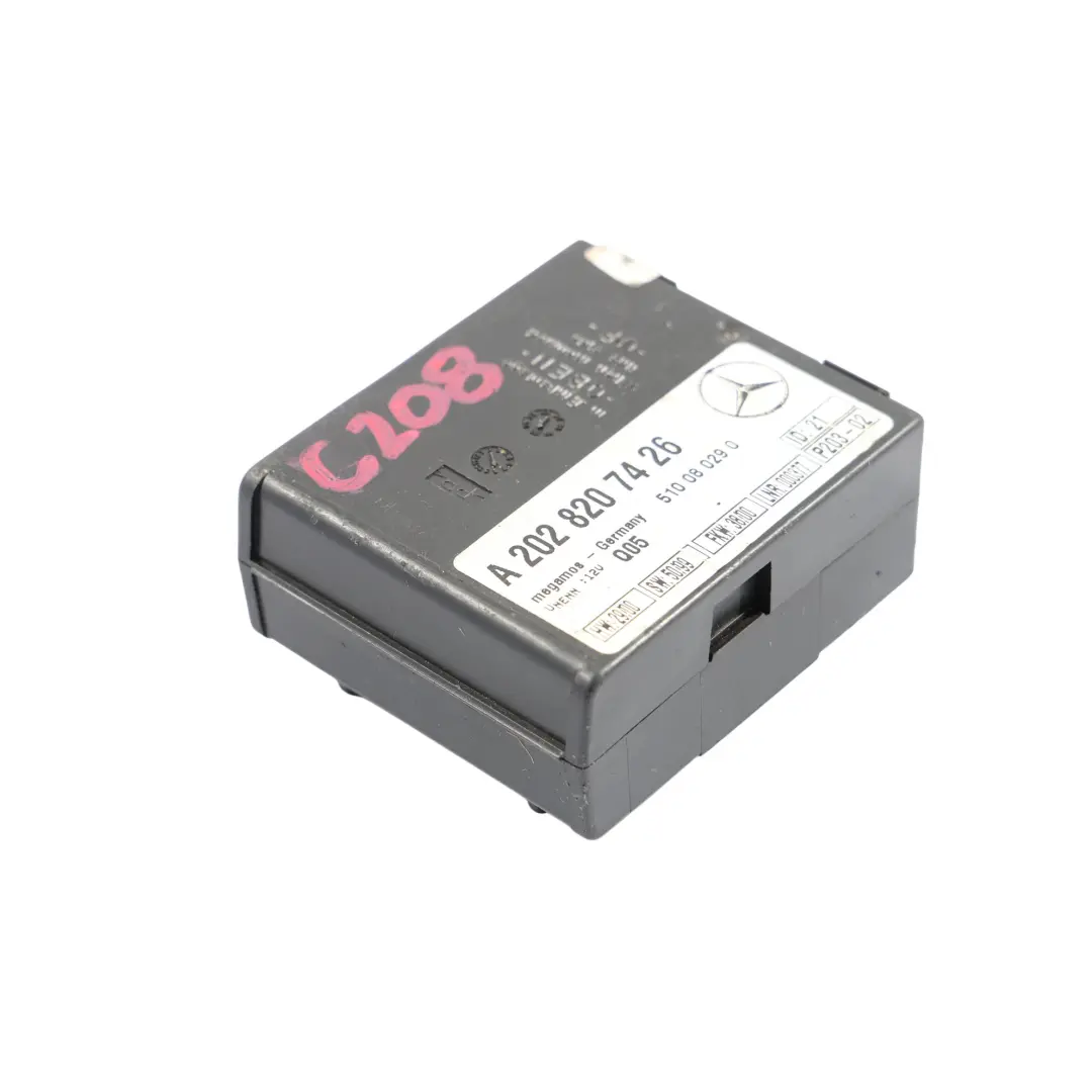 Mercedes W202 W208 Antirrobo Módulo De Alarma Unidad De Control ECU - SKU A2028207426 - Número de pieza A2028207426