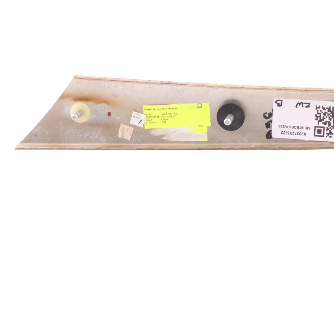Mercedes C-Class W203 Wood Strip Cover Trim Door Front Right O/S - SKU A2037201822 - Part number A2037201822