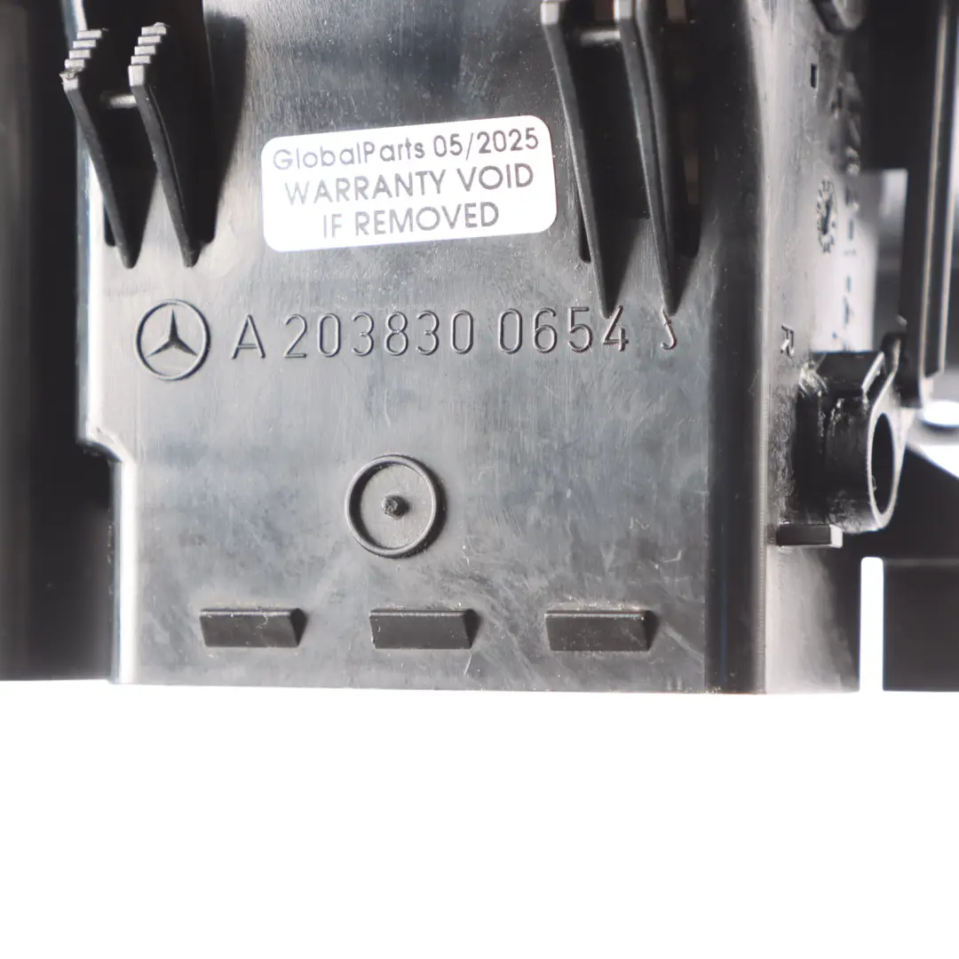 Fresh Air Grille Right O/S Vent Dashboard Grey to Mercedes W203 with Part number A2038300654 Mercedes W203 Fresh Air Grille Right O/S Vent Dashboard Grey - SKU A2038300654 - Part number A2038300654