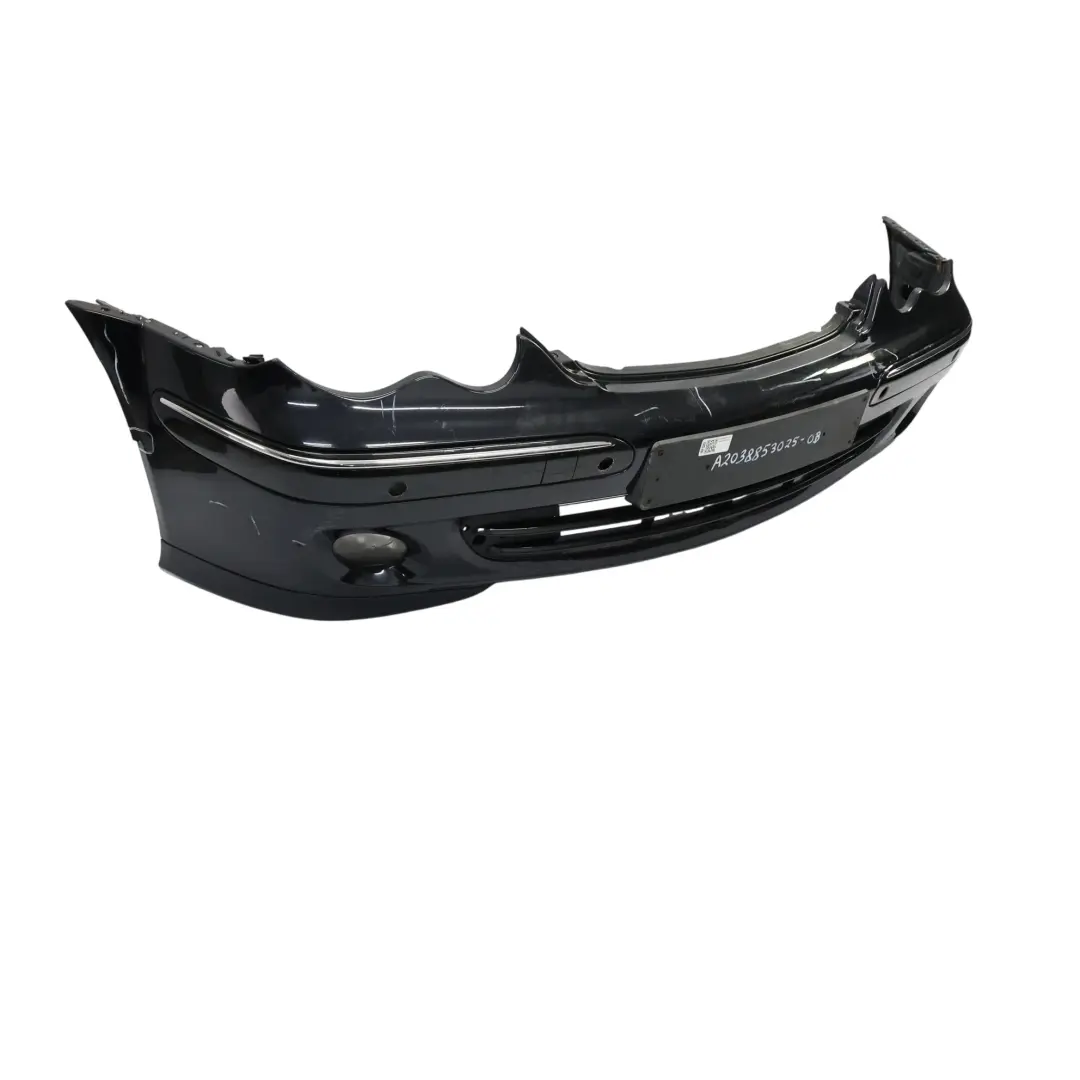 Front Bumper Trim Panel Obsidian Black Metallic - 197 to Mercedes W203 with Part number A2038853025 Mercedes W203 Front Bumper Trim Panel Obsidian Black Metallic - 197 - SKU A2038853025-OB - Part number A2038853025