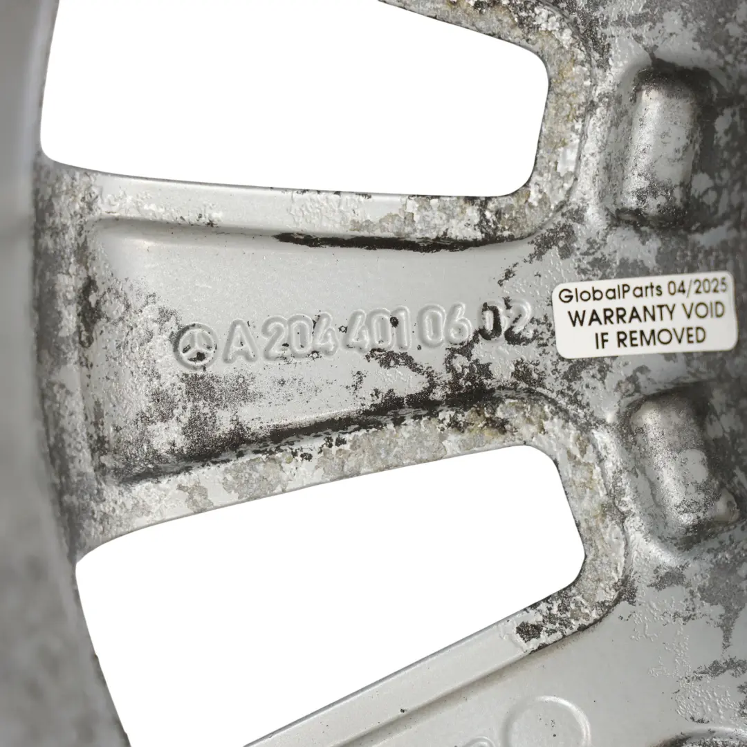  Jante Alliage Argent Mercedes W204 16" 7J ET:43 12 Trous - SKU A2044010602-1 - Numéro de pièce A2044010602