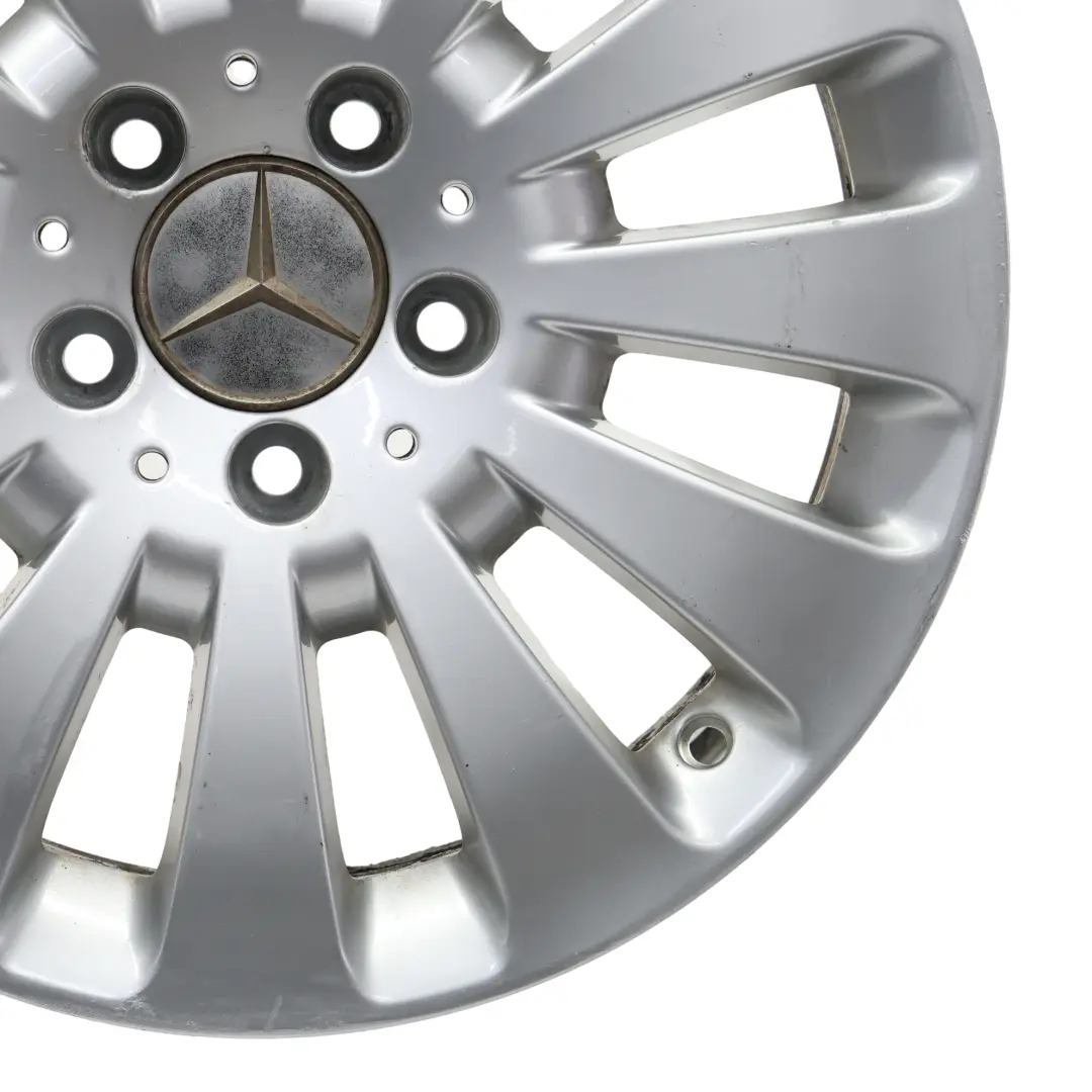 Mercedes W204 Silver Alloy Wheel Rim 12 Hole Disc 16" 7J ET:43 - SKU A2044010602 - Part number A2044010602