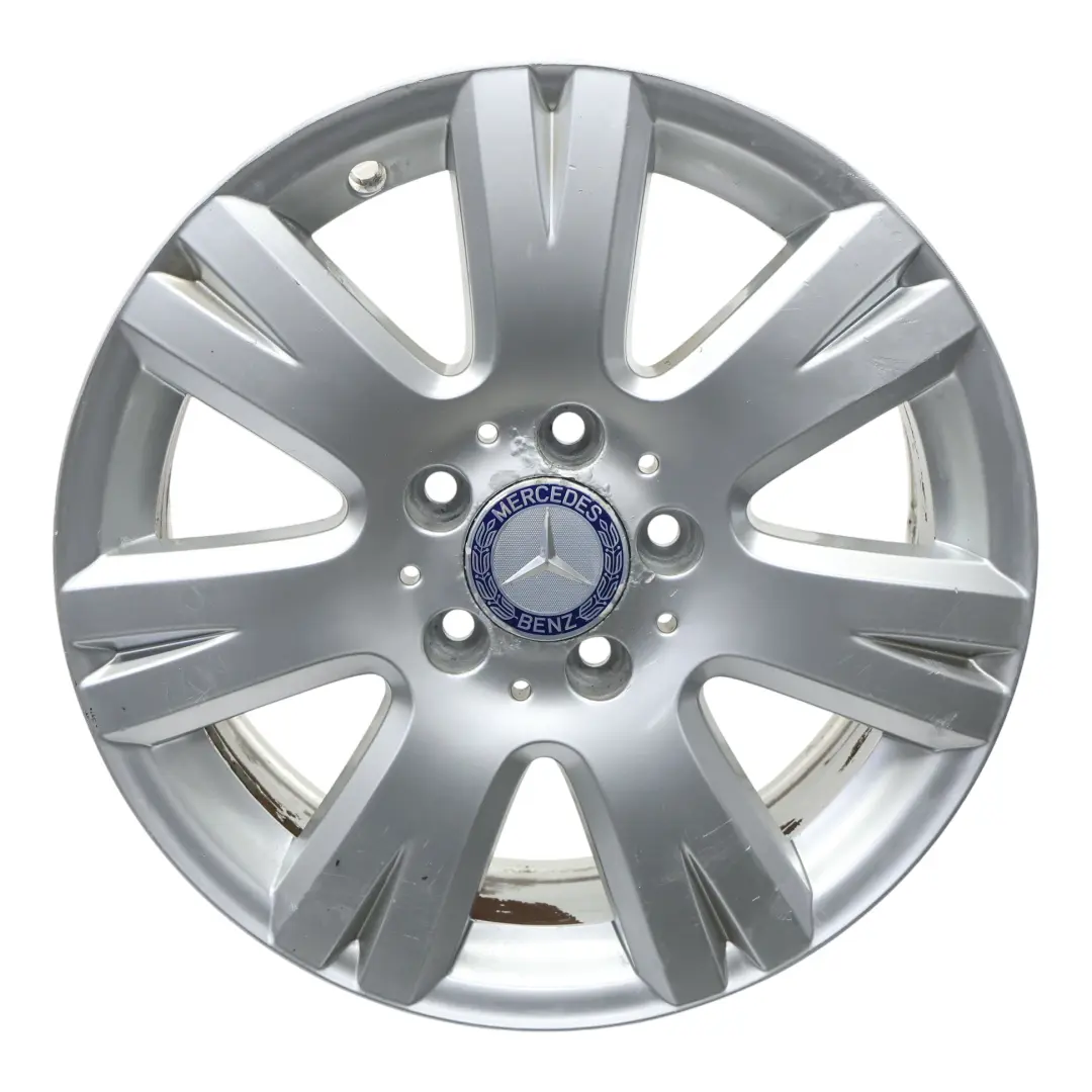 Mercedes W204 Silver Wheel Alloy Rim 16" 7J ET:43 7 Hole Disc - SKU A2044012602-3 - Part number A2044012602