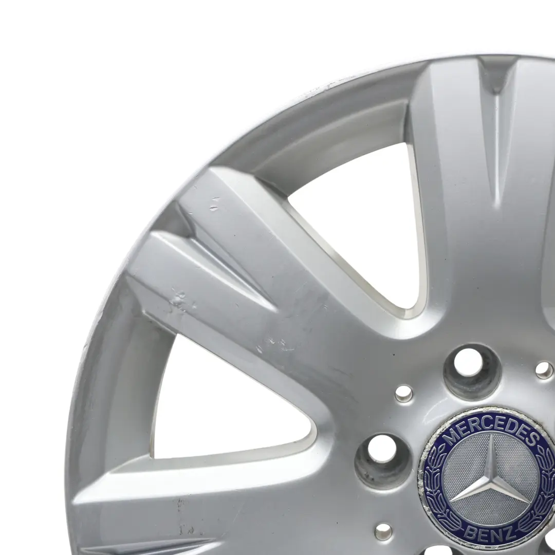 Alloy Rim 16" 7J ET:43 7 Hole Disc to Mercedes W204 Silver Wheel with Part number A2044012602 Mercedes W204 Silver Wheel Alloy Rim 16" 7J ET:43 7 Hole Disc - SKU A2044012602-4 - Part number A2044012602