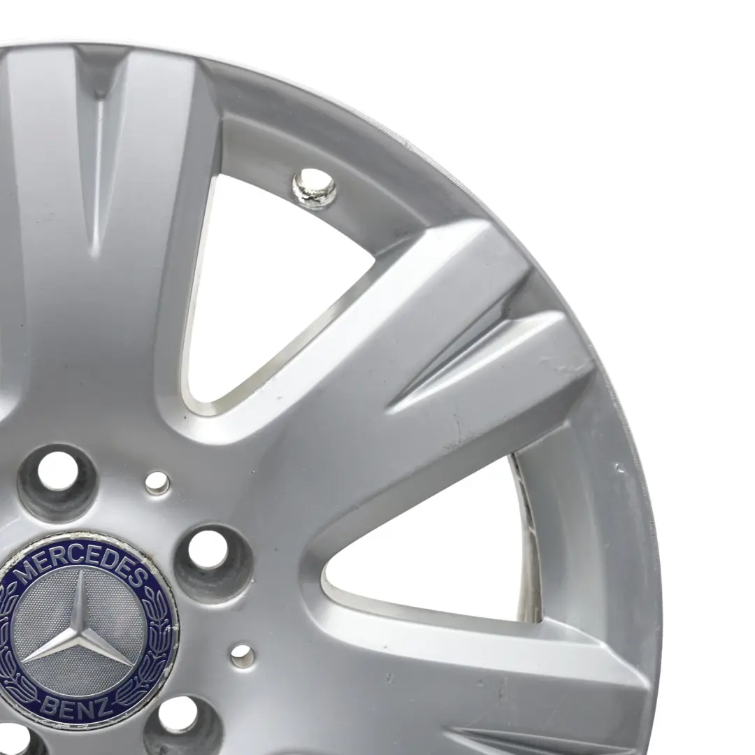 Alloy Rim 16" 7J ET:43 7 Hole Disc to Mercedes W204 Silver Wheel with Part number A2044012602 Mercedes W204 Silver Wheel Alloy Rim 16" 7J ET:43 7 Hole Disc - SKU A2044012602-4 - Part number A2044012602