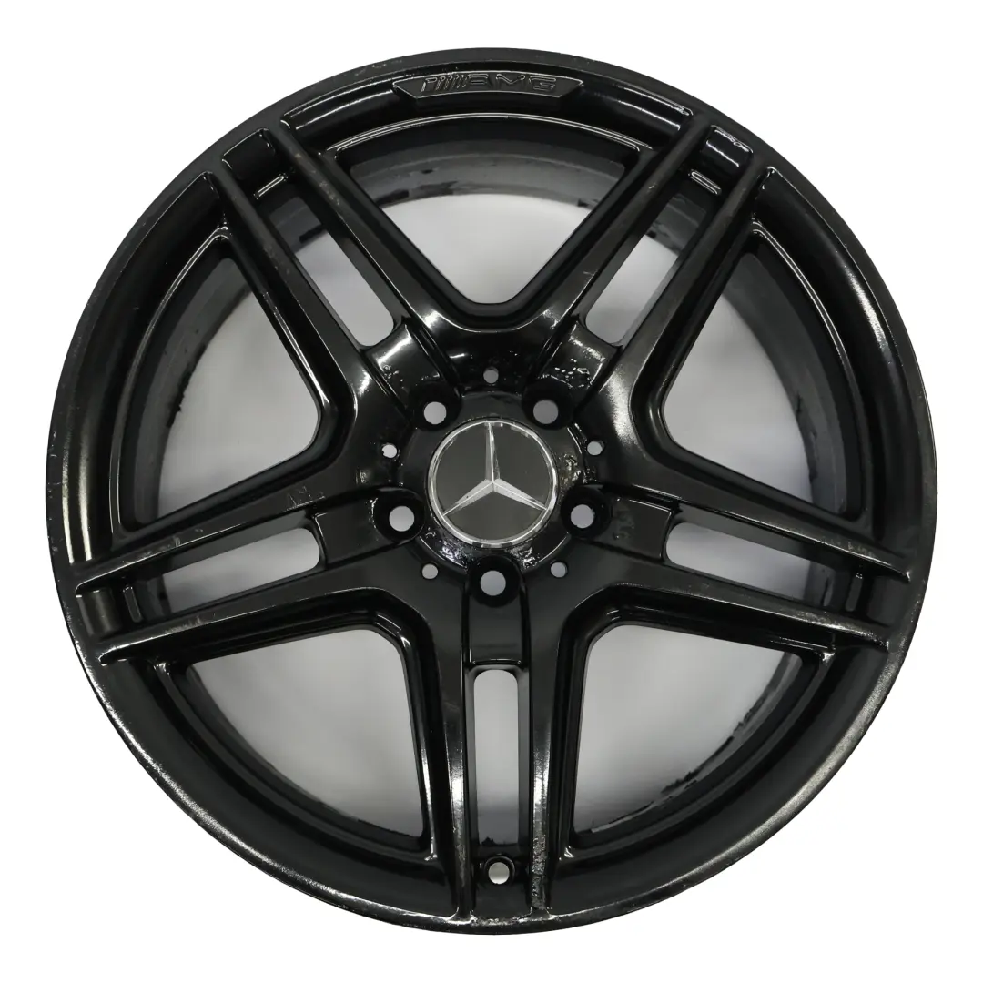 5-Double Spoke Wheel Alloy Rim 18" ET:50 8J to Mercedes W204 AMG Black with Part number A2044014102 Mercedes W204 AMG Black 5-Double Spoke Wheel Alloy Rim 18" ET:50 8J - SKU A2044014102-5 - Part number A2044014102