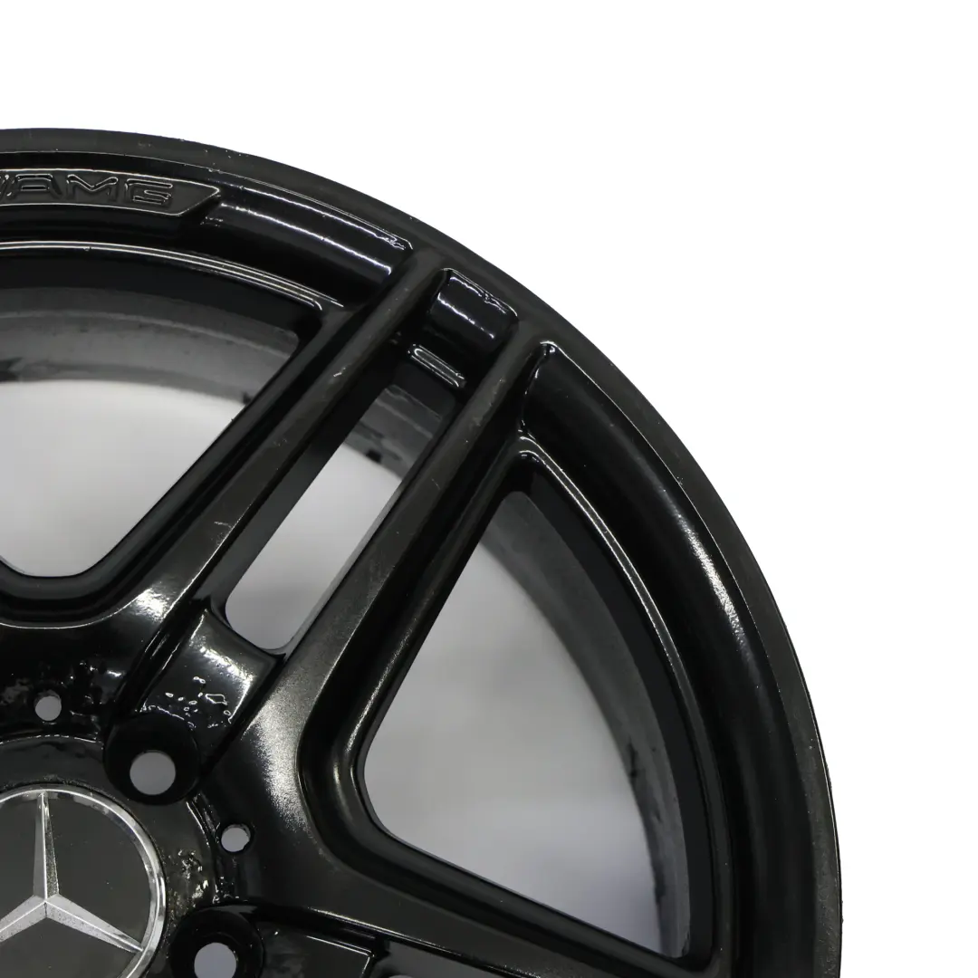 5-Double Spoke Wheel Alloy Rim 18" ET:50 8J to Mercedes W204 AMG Black with Part number A2044014102 Mercedes W204 AMG Black 5-Double Spoke Wheel Alloy Rim 18" ET:50 8J - SKU A2044014102-5 - Part number A2044014102