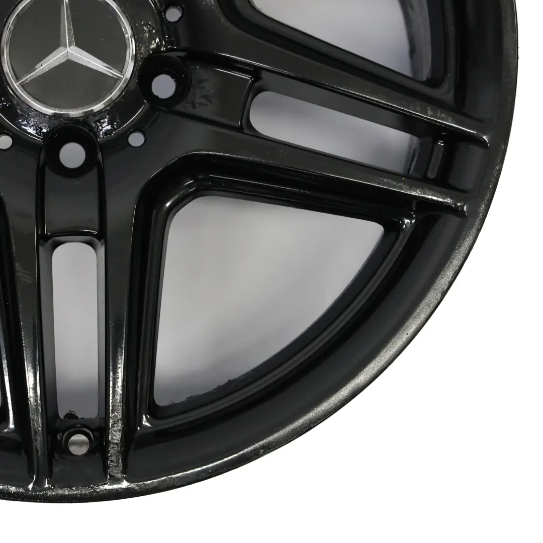 5-Double Spoke Wheel Alloy Rim 18" ET:50 8J to Mercedes W204 AMG Black with Part number A2044014102 Mercedes W204 AMG Black 5-Double Spoke Wheel Alloy Rim 18" ET:50 8J - SKU A2044014102-5 - Part number A2044014102