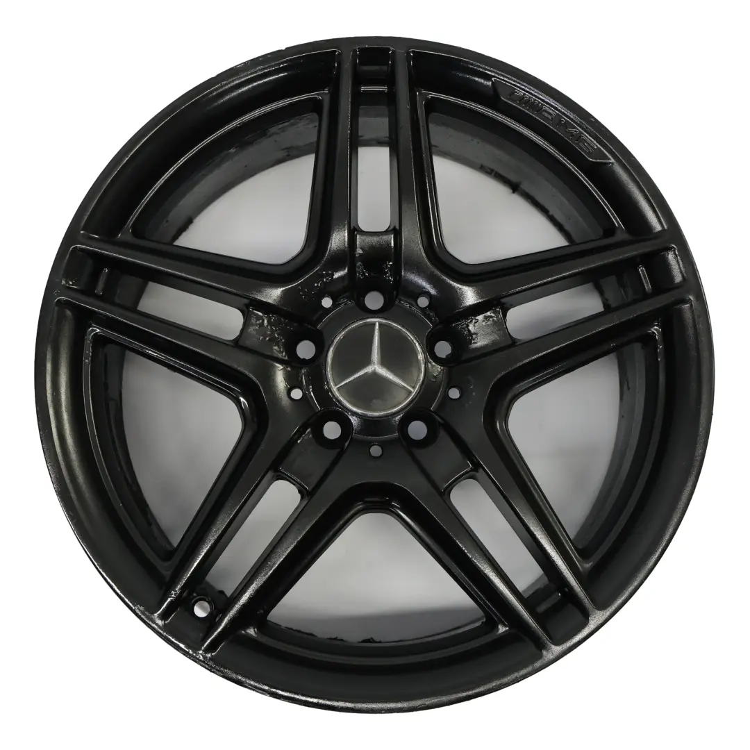 5-Double Spoke Wheel Alloy Rim 18" ET:50 8J to Mercedes W204 AMG Black with Part number A2044014102 Mercedes W204 AMG Black 5-Double Spoke Wheel Alloy Rim 18" ET:50 8J - SKU A2044014102-6 - Part number A2044014102