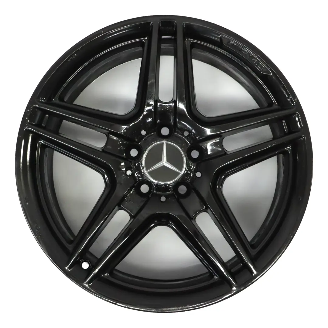 Llanta de aleación negra trasera 18" 8,5J ET:54 para Mercedes W204 AMG con número de pieza A2044014202 Mercedes W204 AMG Llanta de aleación negra trasera 18" 8,5J ET:54 - SKU A2044014202-5 - Número de pieza A2044014202