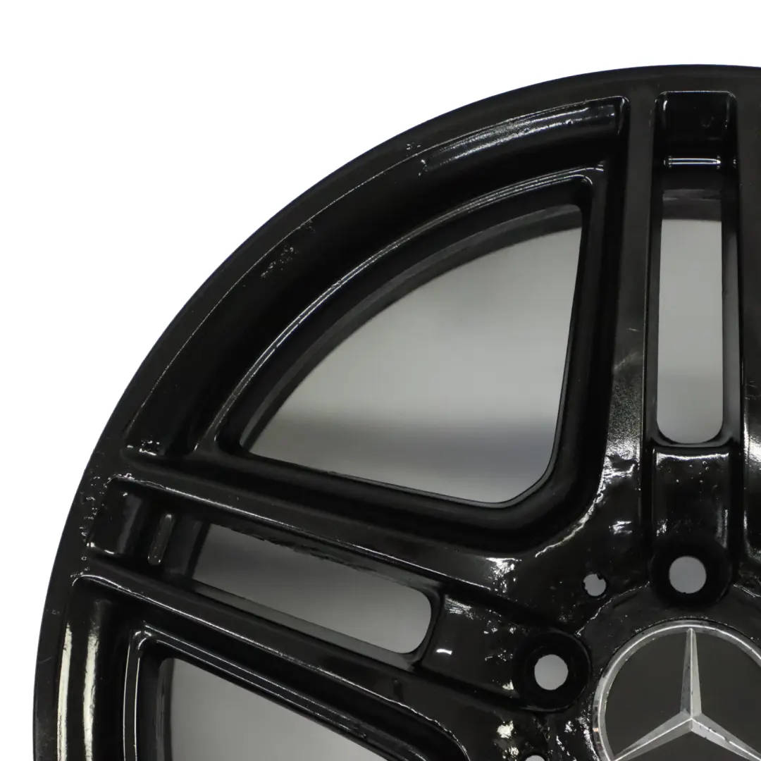 Llanta de aleación negra trasera 18" 8,5J ET:54 para Mercedes W204 AMG con número de pieza A2044014202 Mercedes W204 AMG Llanta de aleación negra trasera 18" 8,5J ET:54 - SKU A2044014202-5 - Número de pieza A2044014202