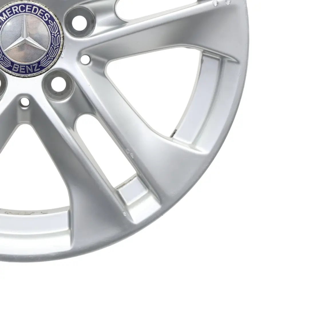 Mercedes W204 Argento Cerchio In Lega 16" ET:43 7J 5 Doppie Razze - SKU A2044017202-3 - Numero di parte A2044017202